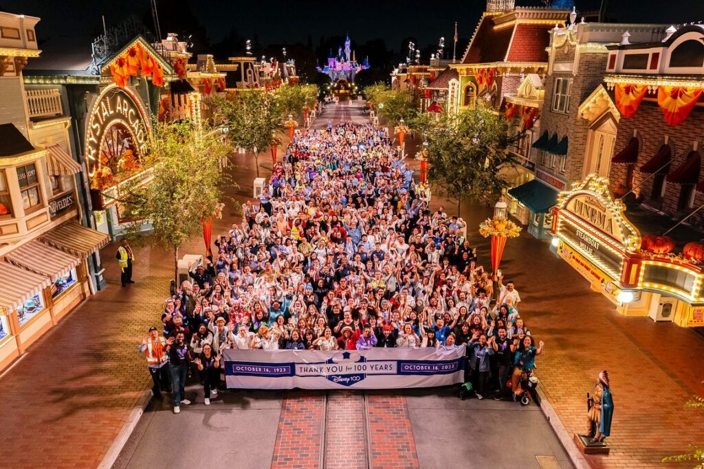 Disneyland Resort Cast Members Commemorate Disney 100 with a Marathon 23-Hour Celebration