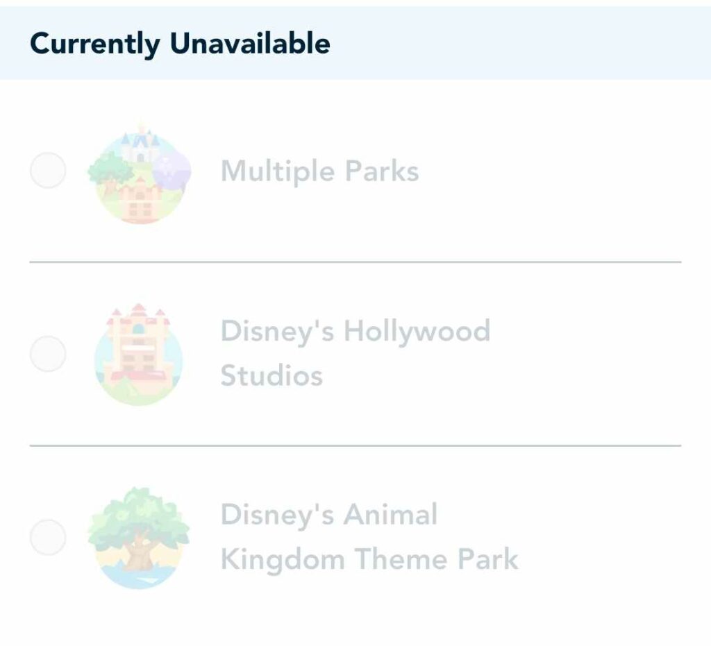 Multiple Parks, Disney's Animal Kingdom, and Hollywood Studios Genie+ Sold Out Today