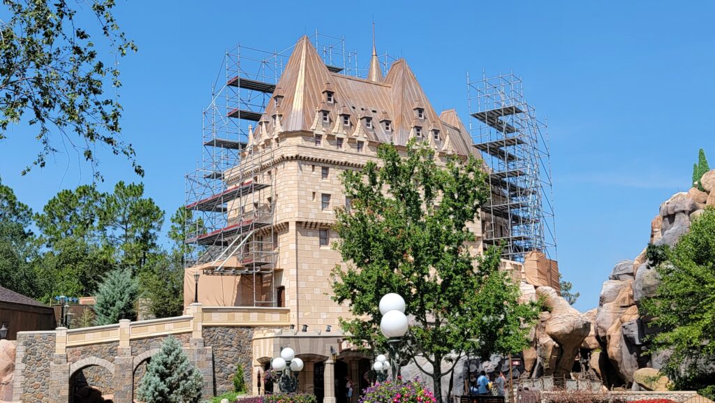 World Showcase Epcot Canada Pavilion Hotel du Canada Work Almost Completed