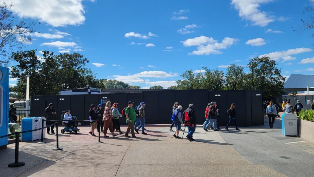 Walls Have Come Down - Walls Go Back Up Creating Bottleneck in Epcot