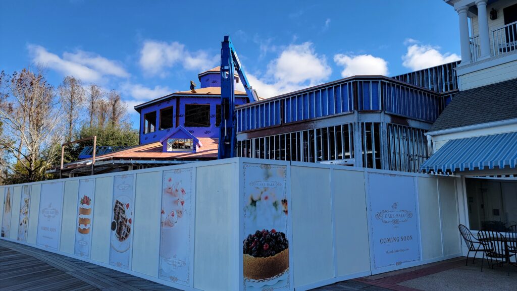 The Cake Bake Shop and Blue Ribbon Corn Dog Construction Update from Disney's Boardwalk