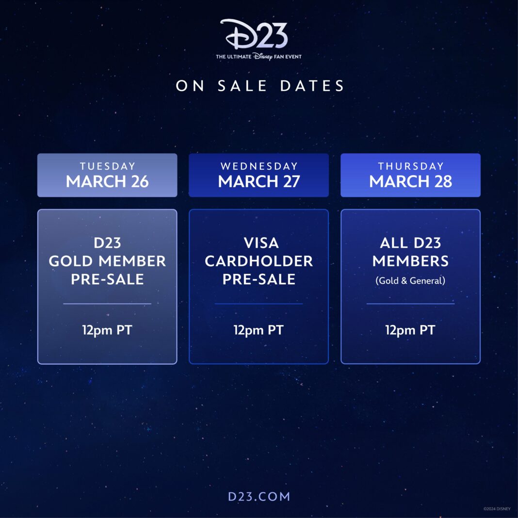 2024 D23 Ultimate Fan Event Ticket Pricing Revealed